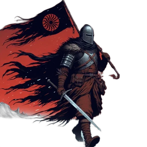 sword, concept art, fantasy art, comic book art transparent PNG cut-out