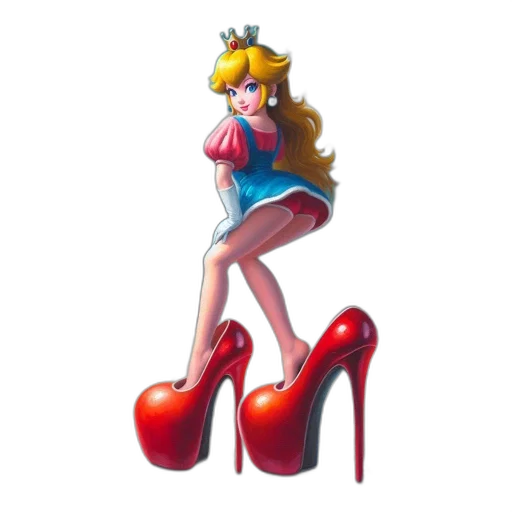 shoes, dress, crown, weapon transparent PNG cut-out