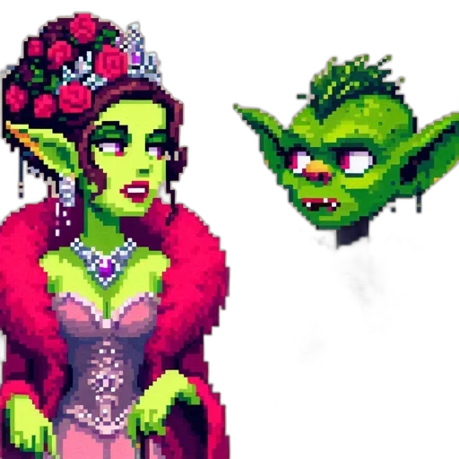 crown, pixel art, concept art, fantasy art transparent PNG cut-out