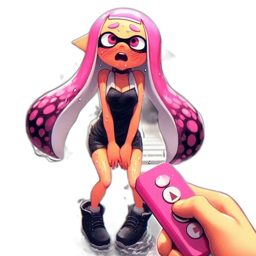 weapon, dress, hair, jacket transparent PNG cut-out