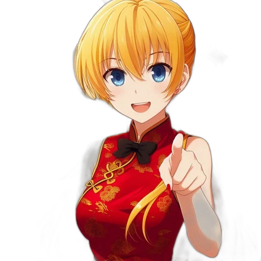 staff, dress, flower, weapon transparent PNG cut-out