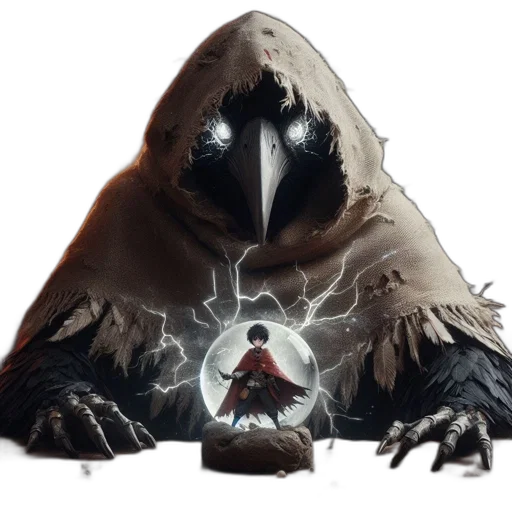 mask, creature, jacket, umbrella transparent PNG cut-out