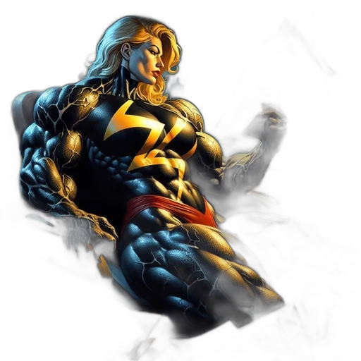 comic book art, concept art, photorealistic, 3d render transparent PNG cut-out