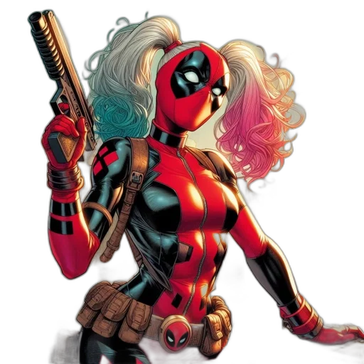 comic book art, concept art, image, features transparent PNG cut-out