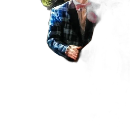jacket, mask, umbrella, creature transparent PNG cut-out