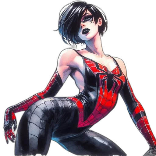 comic book art, concept art, cyberpunk, pixel art transparent PNG cut-out