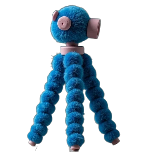 robot, staff, hair, creature transparent PNG cut-out