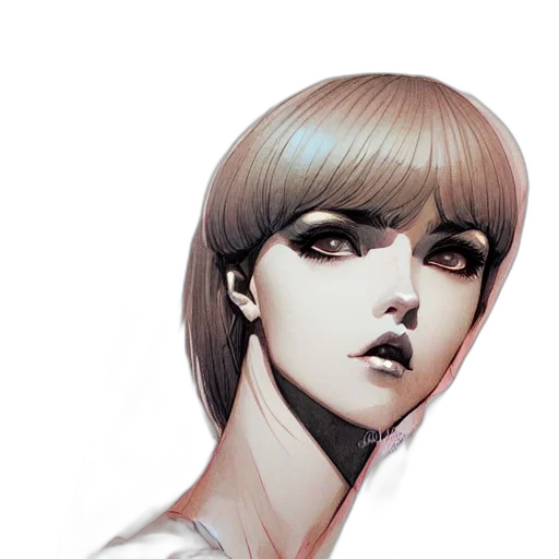 face, hair, staff, mask transparent PNG cut-out
