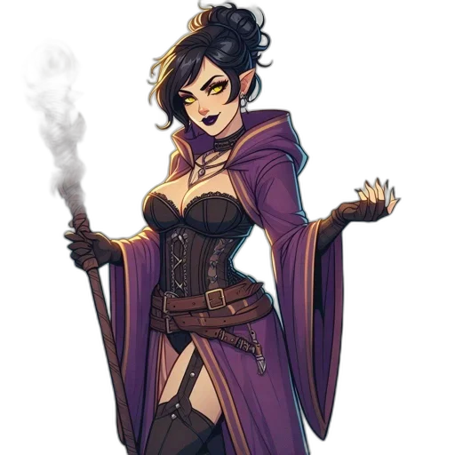 staff, concept art, fantasy art, comic book art transparent PNG cut-out