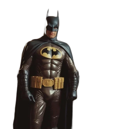 3d render, concept art, comic book art, batman transparent PNG cut-out
