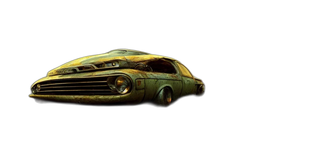 car, weapon, concept art, photorealistic transparent PNG cut-out