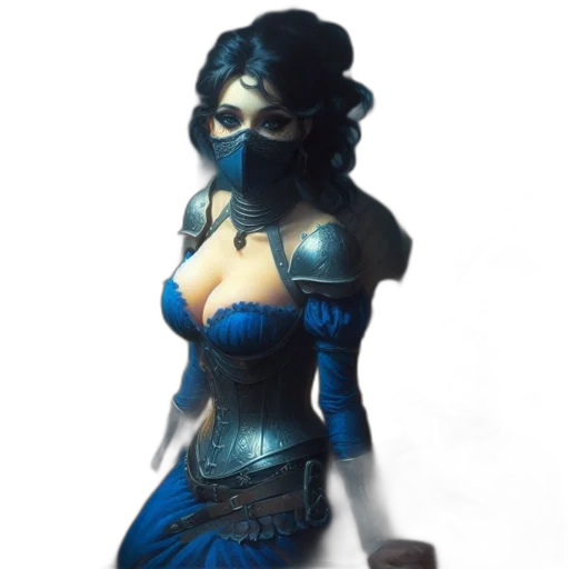 mask, dress, staff, robot transparent PNG cut-out