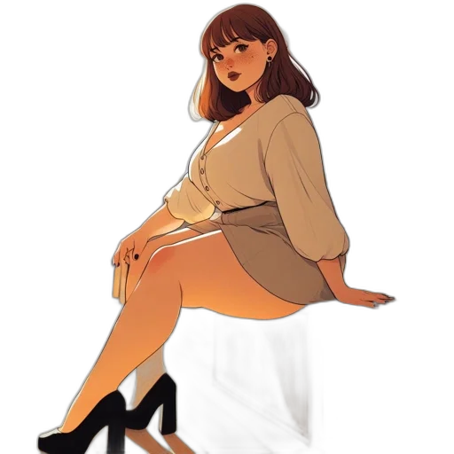 dress, jacket, shoes, staff transparent PNG cut-out