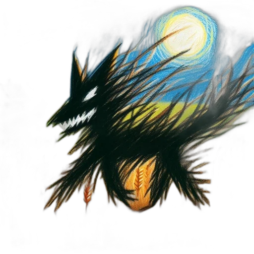 hair, creature, dragon, mask transparent PNG cut-out