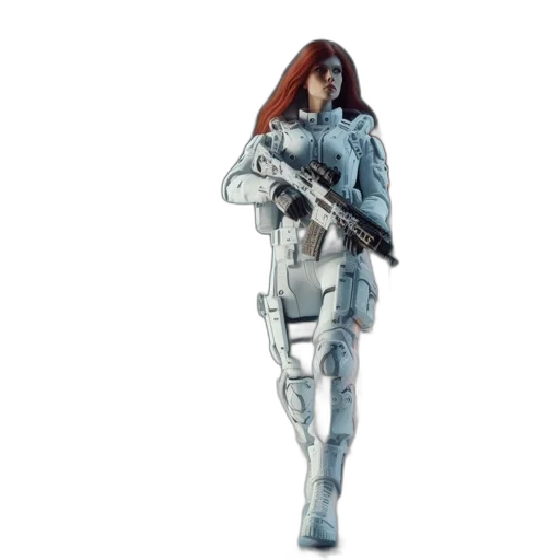 robot, weapon, jacket, concept art transparent PNG cut-out