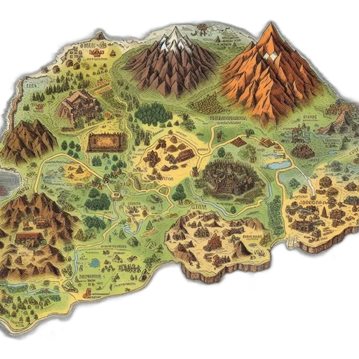 concept art, fantasy art, 3d render, pixel art transparent PNG cut-out