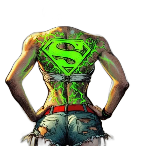 comic book art, concept art, cyberpunk, fantasy art transparent PNG cut-out