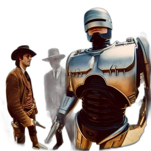 robot, weapon, jacket, concept art transparent PNG cut-out
