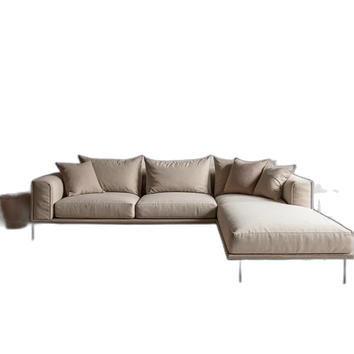 furniture, 3d render, photorealistic, earth tones transparent PNG cut-out