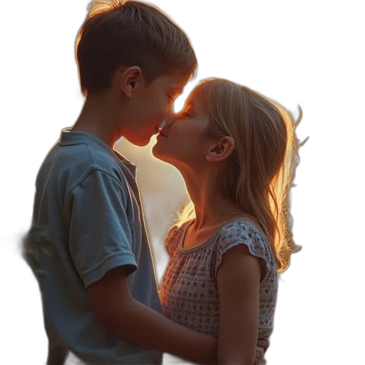 photorealistic, 3d render, oil painting, sunset transparent PNG cut-out