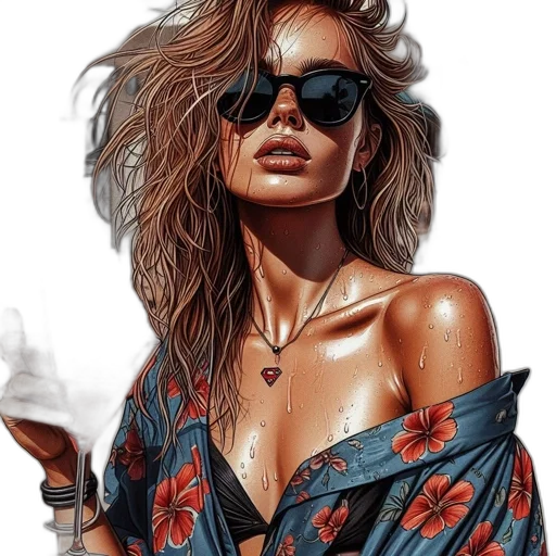 dress, jewelry, face, jacket transparent PNG cut-out