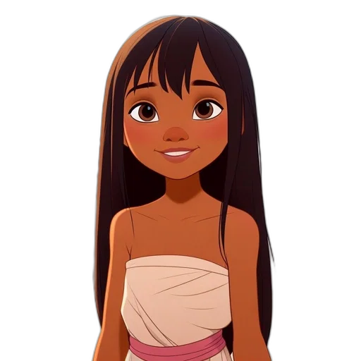 dress, hair, cartoon, concept art transparent PNG cut-out
