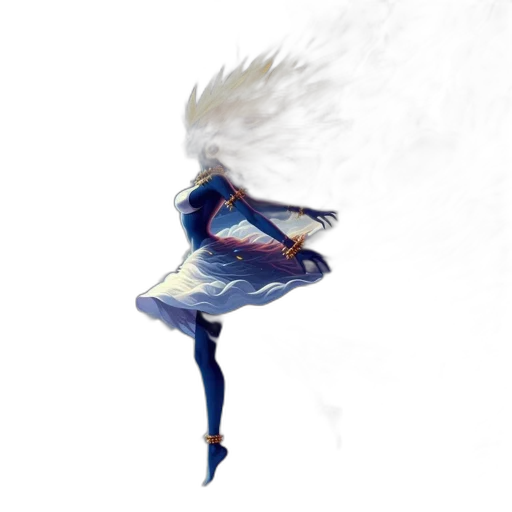 dress, hair, dragon, creature transparent PNG cut-out