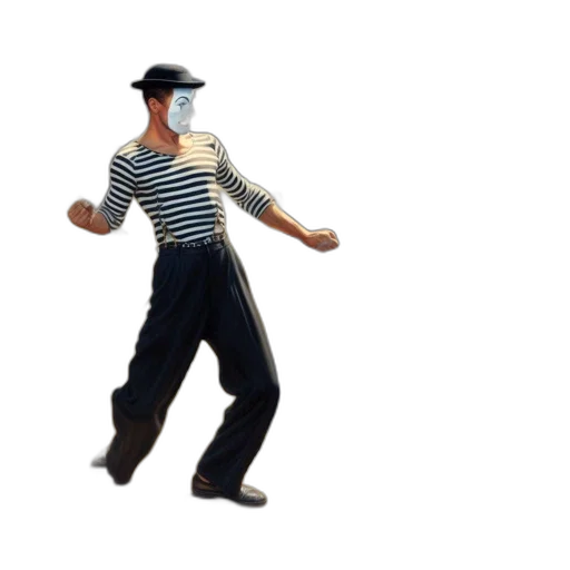 hat, mask, jacket, staff transparent PNG cut-out