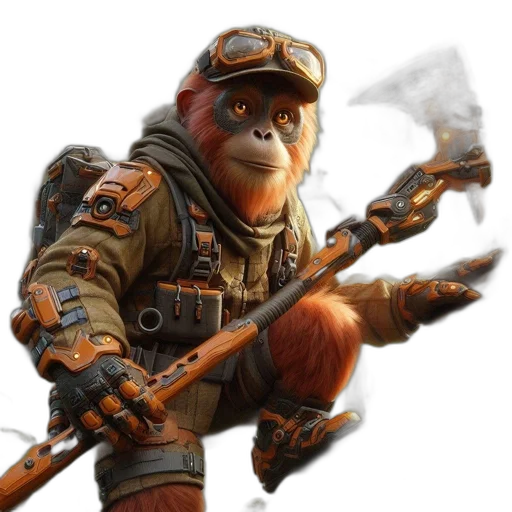 staff, animal, weapon, creature transparent PNG cut-out