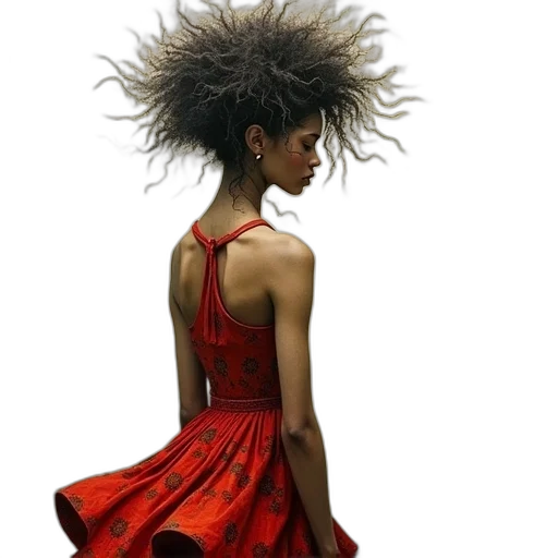dress, hair, crown, jewelry transparent PNG cut-out