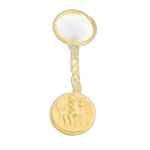 jewelry, staff, gold-colored, keychain transparent PNG cut-out