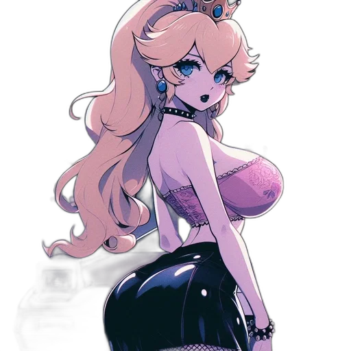 dress, crown, staff, cartoon transparent PNG cut-out