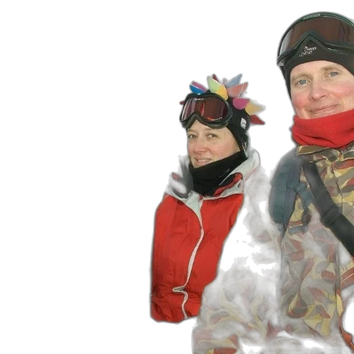 snow, three, people, ski transparent PNG cut-out