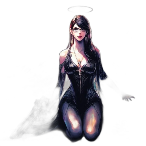 dress, comic book art, concept art, fantasy art transparent PNG cut-out