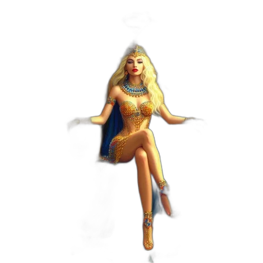 jewelry, dress, staff, fantasy art transparent PNG cut-out
