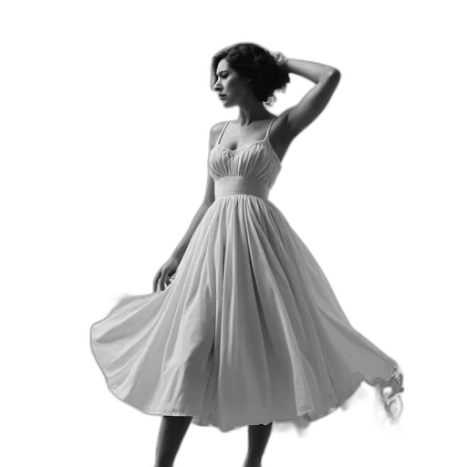 dress, photorealistic, 3d render, concept art transparent PNG cut-out
