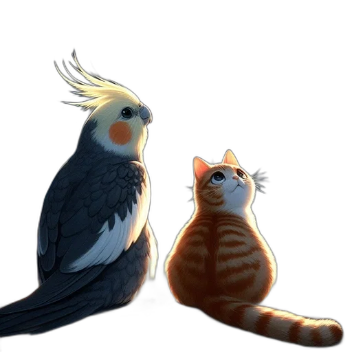 animal, concept art, watercolor, fantasy art transparent PNG cut-out