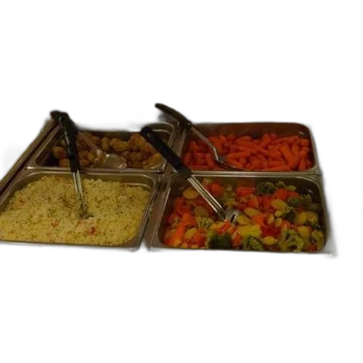 food, 3d render, buffet, rice transparent PNG cut-out