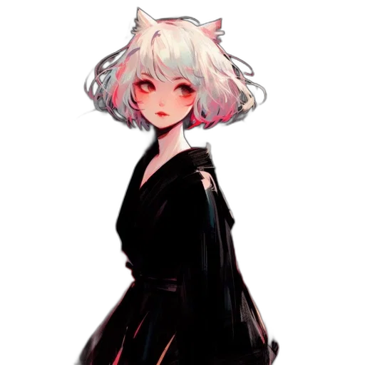 dress, creature, staff, mask transparent PNG cut-out