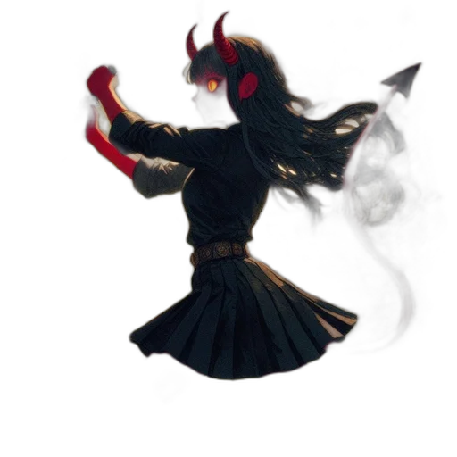 mask, dragon, creature, staff transparent PNG cut-out
