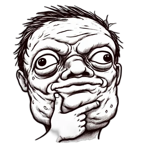 face, mask, creature, photorealistic transparent PNG cut-out