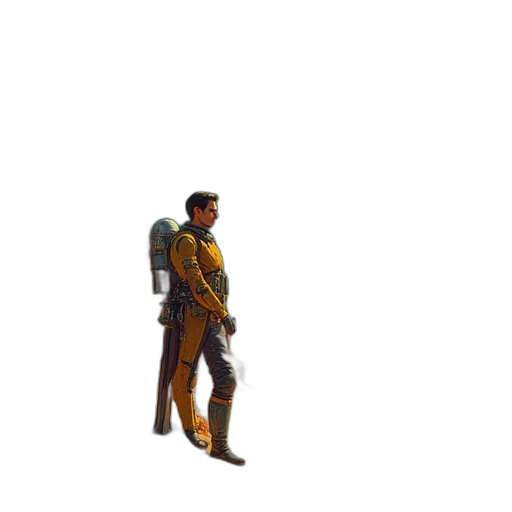 robot, staff, weapon, sword transparent PNG cut-out