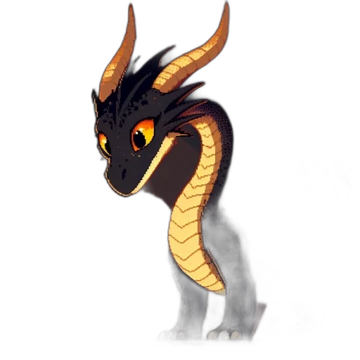dragon, creature, staff, animal transparent PNG cut-out
