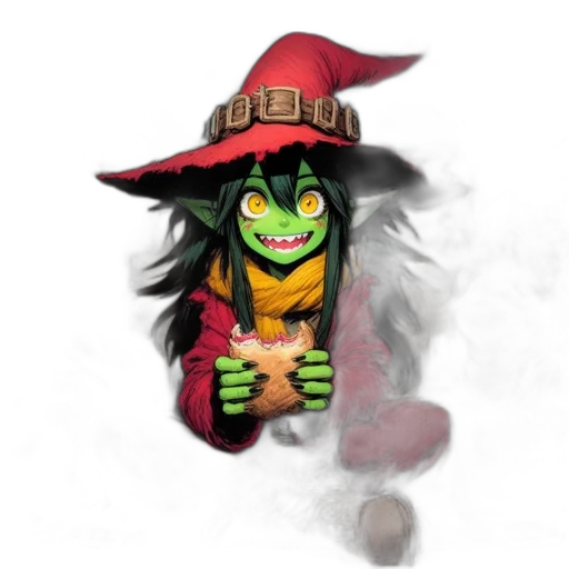 staff, hat, mask, dragon transparent PNG cut-out