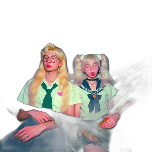 mask, hair, face, robot transparent PNG cut-out