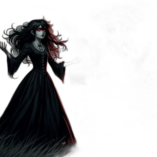 dress, creature, concept art, fantasy art transparent PNG cut-out