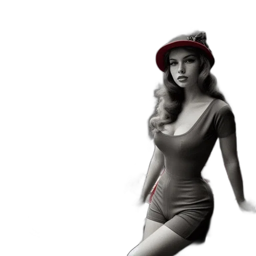 hat, dress, photorealistic, 3d render transparent PNG cut-out