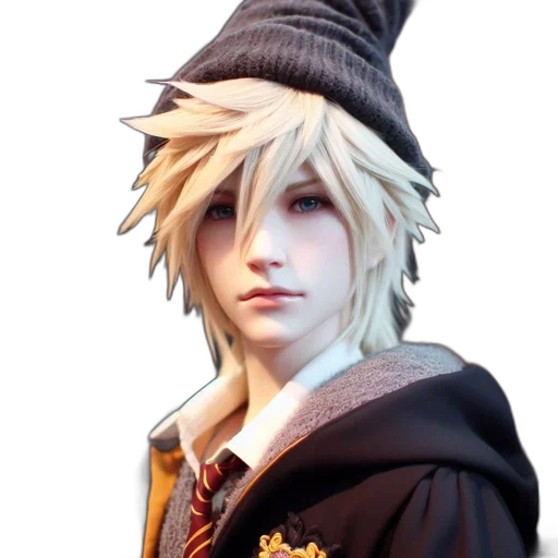 hat, staff, face, crown transparent PNG cut-out