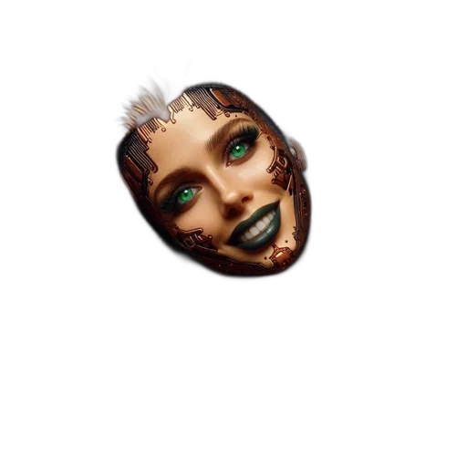 mask, face, creature, jewelry transparent PNG cut-out