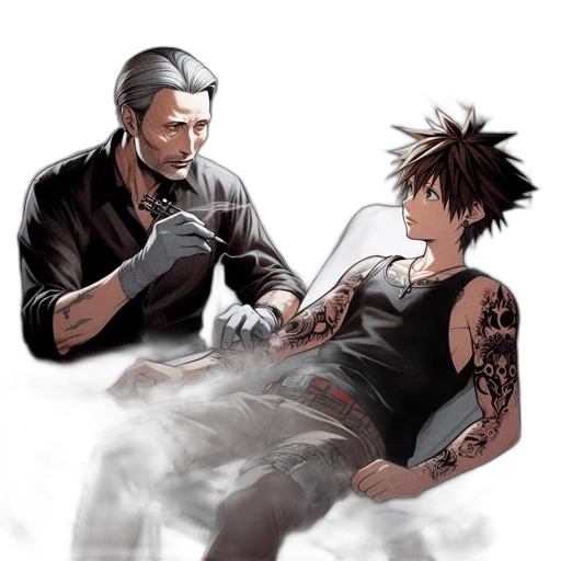 comic book art, concept art, anime, pixel art transparent PNG cut-out